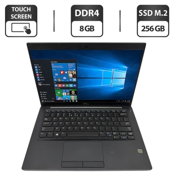 Ноутбук Dell Latitude 7390 / 13.3" (1920x1080) IPS Touch / Intel Core i7-8650U (4 (8) ядер по 1.9 - 4.2 GHz) / 8 GB DDR4 / 256 GB SSD M.2 / Intel UHD Graphics 620 / WebCam б/в