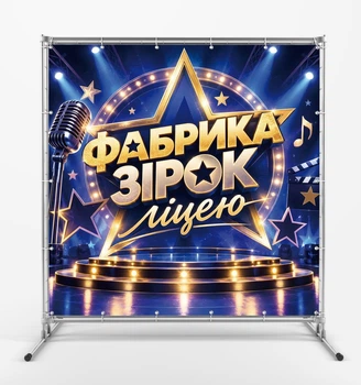 Баннер "Фабрика звезд. Лицей", размер 2х2 м