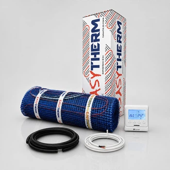 Комплект теплої підлоги EasyTherm 300 Вт 1,5 м² + програмований терморегулятор Castle M6.716 з дисплеєм (EM 1.5)