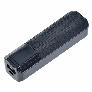 Корпус мини-повербанка GREATZT DIY под АКБ 1*18650 до 2600mAh (5V/1A Max), microUSB/USB-A, 100x30x28mm, BLACK