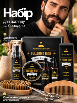 Набор для бороды Beard подарочный профессиональный набор для ухода за бородой и усами (12176)