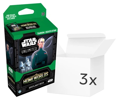 Zestaw kart Fantasy Flight Games Star Wars: Unlimited Card Game - Swiaty ojczyste - Spotlight Deck - Tarkin / Death Star 3 szt. (ZES841333140366)