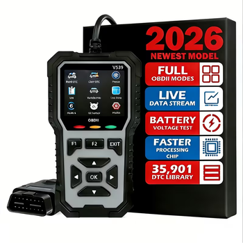 Автомобильный сканер OBD2 V539 — Профессиональная диагностика, 35 901 кодов DTC, цветной экран 2.8", тест АКБ, Live Data