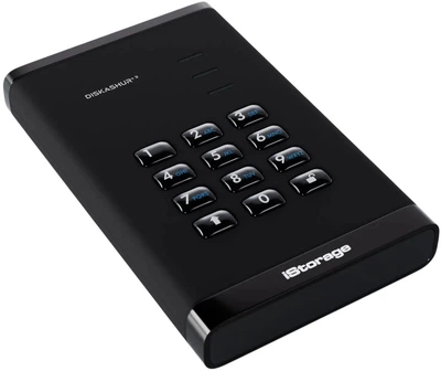 SSD диск iStorage diskAshur3 1TB 2.5" USB 3.2 External Black (IS-DA3-256-SSD-1000-B)