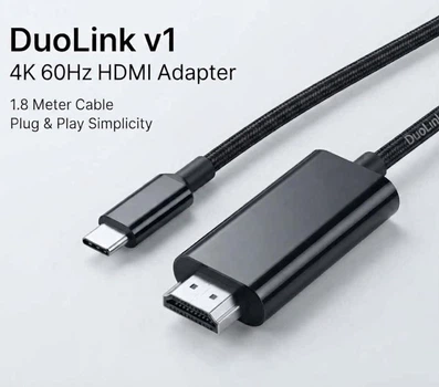 Кабель Type-C - HDMI 4К 1.8м DuoLink