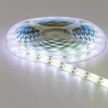 Світлодіодна LED Strips стрічка 2835 5 м білий колір 60LED/1м для кухні, кімнати, гардеробної, вітрин