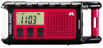 Radio alarmowe Midland ER300 PRO z akumulatorem 10000 mAh (ER300PRO)