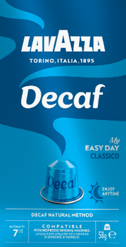 Кава Lavazza Decaffeinato Classico капсули алюмінієві сумісні з Nespresso* 10 шт