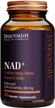 Suplement diety Doctor Life NAD + Rybozyd nikotynamidu 300 mg 30 kapsusłek (5903317644880)