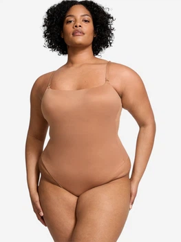 Боди-майка женская больших размеров Victoria's Secret 345153244 2XL Коричневая (1159855205)
