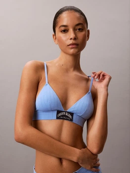 Бюстгальтер без кісточок бавовняний Calvin Klein 907499884 XL Блакитний (1162889803)