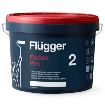 Flügger Flutex Pro 2 краска для потолков акриловая глубокоматовая (9.1л)