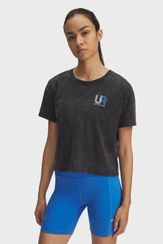 Жіноча чорна футболка UA Run Graphic SS 1 Under Armour S 6005094-003