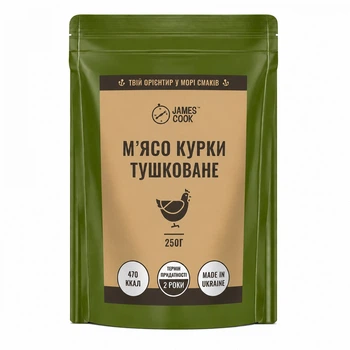 Мясо курицы James Cook тушеное 250 г (JCM200124)