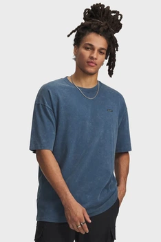 Чоловіча синя футболка UA M HW OS LOGO WASH SS-BLU Under Armour L 1389147-498