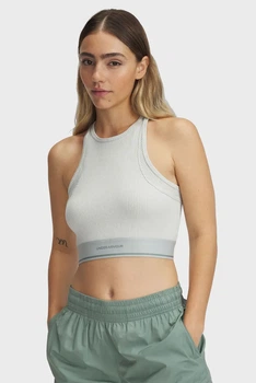 Жіночий м'ятний топ UA Meridian Rib Branded Tank Under Armour M 1389641-377