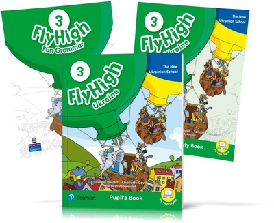Fly High 3 UKRAINE edition, Pupil's book + Activity Book + FUN GRAMMAR (Pearson)