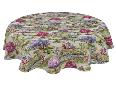 Скатерть гобеленовая овальная EDEN1178-250 Limaso 160х250 см 000363480
