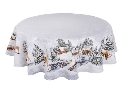 Скатерть гобеленовая WINTER-160D Limaso Ø160 см 000363622
