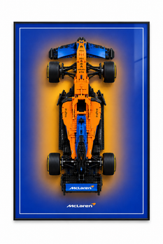 Настенная LED рамка-подставка с подсветкой для конструктора LEGO Technic McLaren Formula 1