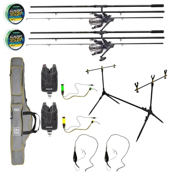 Готовий короповий набір 3.3 м Flagman Magnum Black Carp на 2 вудилища