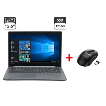 Ноутбук Б-класс Lenovo IdeaPad 320-15IAP / 15.6" (1366x768) TN / Intel Celeron N3350 (2 ядра по 1.1 - 2.4 GHz) / 4 GB DDR3 / 120 GB SSD / Intel HD Graphics 500 / WebCam б/у + Подарок Беспроводная мышь HOCO GM28