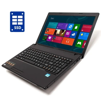 Ноутбук Б-класс Lenovo G580 / 15.6" (1366x768) TN / Intel Celeron 1000M (2 ядра по 1.8 GHz) / 4 GB DDR3 / 120 GB SSD / Intel HD Graphics / WebCam / DVD-RW б/у