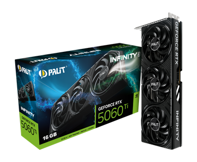 Відеокарта Palit GeForce RTX5060 Ti INFINITY 3 16G (NE7506T019T1-GB2061S)