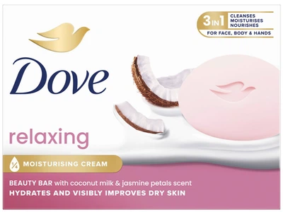 Крем-мило Dove Relaxing Кокосове молоко та Жасмин 90 г