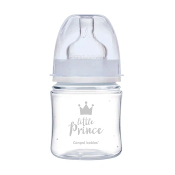 Пляшка антиколікова з широким отвором120мл PP Easy Start ROYAL BABY Canpol babies блакитна