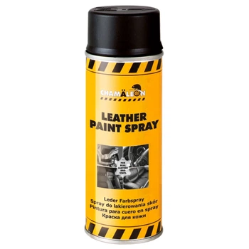 Фарба для шкіри та вінілу Leather Paint чорний аерозоль 400 мл