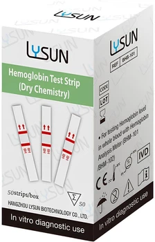 Тест-полоски для определения Гемоглобина Lysun 50 шт (BHS-101-50)