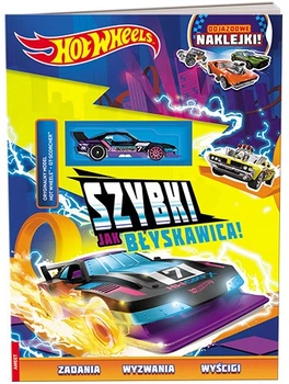 Книга із завданнями та наліпками Hot Wheels Швидкий як блискавка (FLA-1602) (9788325346010)