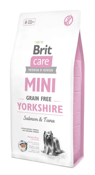 Сухой корм Brit Care GF Mini Yorkshire с лососем и тунцом для йоркширских терьеров 7 кг