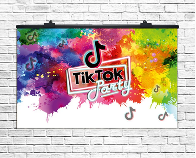 Плакат для праздника Тик ток №3, 75х120 см