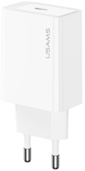 Мережевий зарядний пристрій Usams T69 30W Type-C Fast Charger White (6958444996844)
