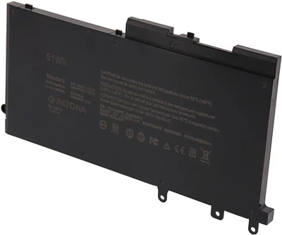 Акумулятор PATONA 2899 для DELL Latitude 5280, 5290, 5480, 5490, 5580, 5590 — 4YFVG / 083XPC / 83XPC / D4CMT / 93FTF