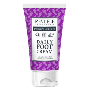 Крем для ніг Revuele Pedicure Solutions Daily Foot Cream 150 мл пом'якшувальний з олією чайного дерева та лавандою для щоденного догляду