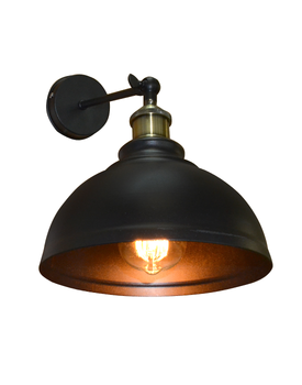 Светильник настенный бра 100lamp Loft Е-27 металл, черный (NL 205-1)