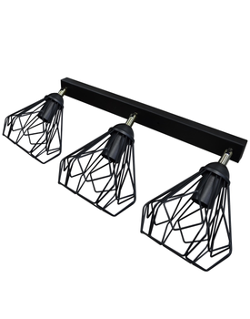 Светильник настенный бра 100lamp Е-27 металл, черный (NL 5381-3)