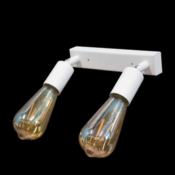 Светильник настенный бра 100lamp Loft Е-27 металл, белый (NL 1222-2W)