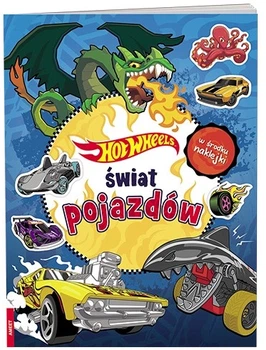 Książka z zadaniami i naklejkami Hot Wheels Świat pojazdów (SYR-1601) (9788325347031)