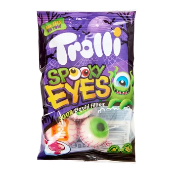 Мармеладні очі Trolli Spooky Eyes з фруктовою начинкою 75 г (4003084813074)
