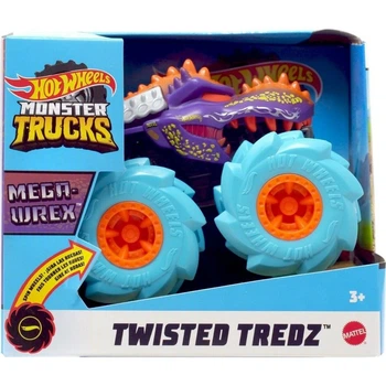Іграшковий монстр-трак Hot Wheels Monster Trucks Twisted Tredz Mega-Wrex 1:43 (GVK39) (887961928396)