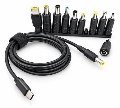 Кабель Type-C 65W на DC 5,5*2,5 з триггером для зарядки ноутбука 78178
