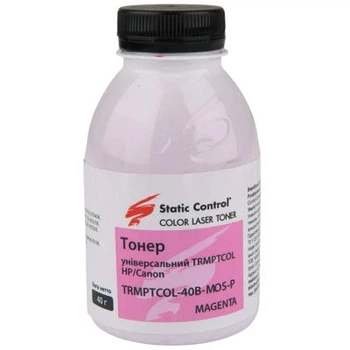 Тонер HP/Canon TRMPTCOL Universal 40г Magenta Static Control (TRMPTCOL-40B-MOS-P)