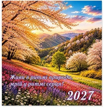 Календарь перекидной настенный 2027 год Природа