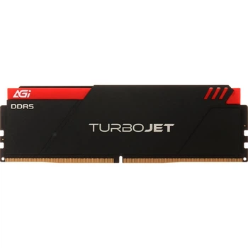 DDR5 16Gb 6000MHz AGI TURBOJET Black Heatsink Red lightbar, Retail