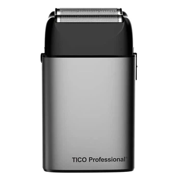 Шейвер Tico Professional Pro Assist Double 100447 с алюминиевым корпусом и 2 гипоаллергенными сетками для профессионального бритья и окантовки