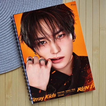 Блокнот Лі Ноу Lee Know Stray Kids RUN IT на пружині (39006)